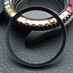Mod Watch Copper Chapter Ring with NH35 Case Replacement Hard Plastic/Polished Inner Ring Size 30.3 * 27.3mm Watch Accessories