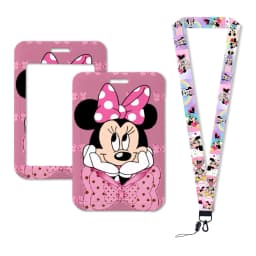 Mickey Mouse Lanyards Keychain Animated Cute Badge Holder ID Credit Card Pass Hang Rope Lanyard for Keys Accessories Gifts