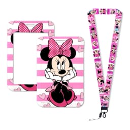 Mickey Mouse Lanyards Keychain Animated Cute Badge Holder ID Credit Card Pass Hang Rope Lanyard for Keys Accessories Gifts