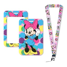 Mickey Mouse Lanyards Keychain Animated Cute Badge Holder ID Credit Card Pass Hang Rope Lanyard for Keys Accessories Gifts