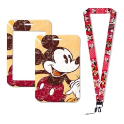 Mickey Mouse Lanyards Keychain Animated Cute Badge Holder ID Credit Card Pass Hang Rope Lanyard for Keys Accessories Gifts