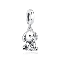 Original 925 Sterling Silver Charms Love Pets Dog Cat Paw Print Pendant Beads Fit Brand Bracelets Necklaces Women DIY Jewelry