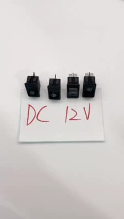 1 PCS,Car Fog Lights,Rocker Switch,ON-OFF,4Pin,2 Position,Electrical Equipment With Lighting Power,35A Lndicator Light 12V DC
