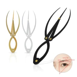 Stainless Steel Microblading Balance Positioning/Equidistant Eyebrow Mapping Ruler Golden Ratio Ruler Measurement Tool