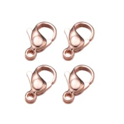 20pcs Stainless Steel Lobster Clasp Fastener Hook Lock for DIY Necklace Bracelet Jewelry Making Supplies Materials Accessories