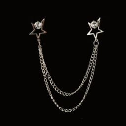 New Fashion Bird Brooch Star Crystal Tassel Chain Lapel Pin Suit Shirt Fashion Clothing Brooches for Women Men Accessories