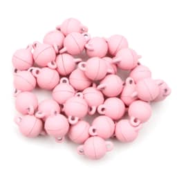 5 Sets Love Heart Round Shaped Magnetic Connected Clasps Beads Charms End Caps for DIY Couple Bracelet Necklace Making