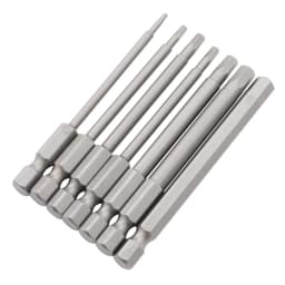 50mm-200mm Hex Head Allen Wrench Drill Bits Set Long Allen Screwdriver Bits Magnetic Tips Hex Key Screwdriver Socket Bit Set