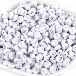 100pcs/lot Acrylic Silver Color Letter Beads Charms A-Z DIY Loose Beads Initial Alphabe Letter Beads Fit Women Bracelet Making