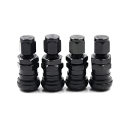 4Pcs Car Truck Motorcycle Valve Short Stems Metal Bolt Tire Valve Stem Kit with Dust Cap