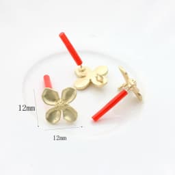 10Pcs DIY Earrings Setting Matt Golden Square Hollow Star Stud Earrings Connectors Earrings Base for Jewelry Making Accessories