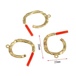 10Pcs DIY Earrings Setting Matt Golden Square Hollow Star Stud Earrings Connectors Earrings Base for Jewelry Making Accessories