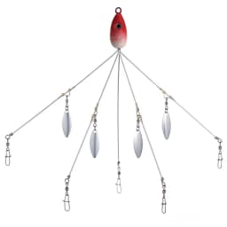 Umbrella Fishing lure Rig 5 Arms Alabama Rig Head Swimming Bait Bass Fishing Group Lure Snap Swivel Spinner, 18g