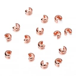 50-100pcs/lot Copper Round Covers Crimp End Beads Dia 3 4 5 mm Stopper Spacer Beads For DIY Jewelry Making Findings Supplies