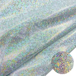 150cm*50/100cm Glitter Laser Polyester Fabric Iridescent Holographic Wedding Party Background Doll Clothing Decor Material DIY