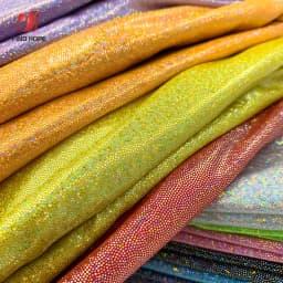 150cm*50/100cm Glitter Laser Polyester Fabric Iridescent Holographic Wedding Party Background Doll Clothing Decor Material DIY