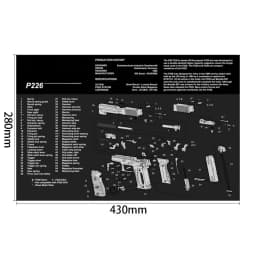 AR15 AK47 Gun Cleaning Rubber Mat Mouse Pad for Pistol GEN5 Glock 17 19 1911 Beretta 92 P320 CZ 75 CZ SHADOW 2 HK USP accesories