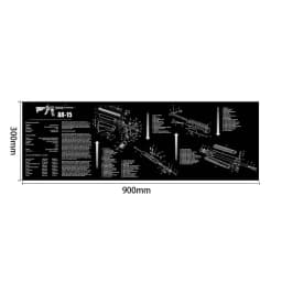 AR15 AK47 Gun Cleaning Rubber Mat Mouse Pad for Pistol GEN5 Glock 17 19 1911 Beretta 92 P320 CZ 75 CZ SHADOW 2 HK USP accesories