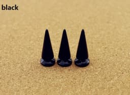 10Sets 10*24mm Cone Colorful Spikes And Studs For Clothes DIY Handmade Cool Punk Garment Rivets Leather Craft Bag Shoes