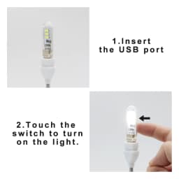 Touch Switch DC5V USB LED Mini Book Light 1.5W LED Desk Reading Lamp Red Blue Green White Portable Flexible USB LED Night Lights
