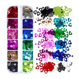 Fluorescent Bubble Sequins Epoxy Resin Glitter Filling Hollow Round Shape Slime Slices Neon Nail Art Flakes Resin Shaker Filler