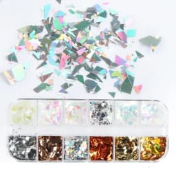 Fluorescent Bubble Sequins Epoxy Resin Glitter Filling Hollow Round Shape Slime Slices Neon Nail Art Flakes Resin Shaker Filler