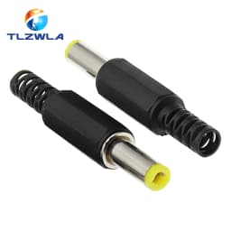 10PCS DC Power Adapter plug 5.5*2.1mm DC Plug Connector Welding Line Male Plug 5.5x2.5 4.8 1.7 1.35 0.7MM