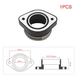 ZSDTRP Motorcycle Carburetor Adapter Inlet Intake Pipe for PWK 21/24/26/28/30/32/34mm PE26/28/30mm TM28/32/34 Carb Pit Dirt Bike