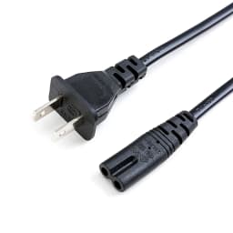 White Black 2p Prong US EU to C7 Extension Cable Lamp Power Supply America European Figure 8 Power Cord For Led Lighting 1.5m