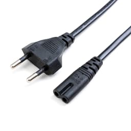 White Black 2p Prong US EU to C7 Extension Cable Lamp Power Supply America European Figure 8 Power Cord For Led Lighting 1.5m