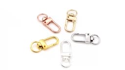 10pcs Snap Lobster Clasp Hooks Gold Silver Plated 5 Colors DIY Jewelry Making Findings for Keychain Neckalce Bracelet Supplies