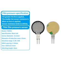 FSR400 FSR402 FSR406 Force Sensitive Resistor 0.5 inch For Arduino compatible Force Sensing Resistor