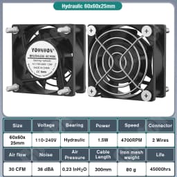EC Axial Fan 60mm 80mm 90mm 120mm Ball Brushless Fan Cooler AC 110V 120V 220V 230V 240V Computer Case Fan 6025 8025 9225 12038