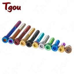Tgou Titanium Bolt M7/M8x15 20 25 30 32 35 40 43 45 50 60 70mm Allen Key Head Ti Screws for Bicycle Motorcycle Car