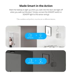 Sonoff DW2-WiFi Wireless Security Window Door Sensor Home Sercurity Alarm Work With eWeLink APP Support Sonoff Devices IFTTT