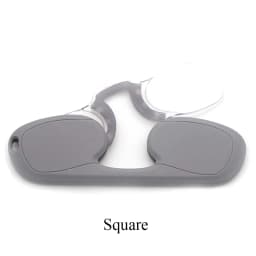 NONOR Silicone Nose Clip Pocket Glasses for Men Women Portable TR Round Frameless Reader Glasses