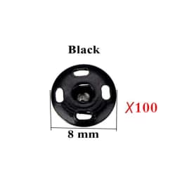 100/50PCS Press Buttons Sew on Snap Buttons Metal Snap Fastener Buttons Press Button for DIY Garment Sewing Clothing 8/10MM