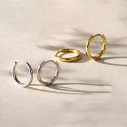 2PC /Set Stainless Steel Small Hoop Earrings for Women Men Gold Color Black Circle Thick Ear Ring Huggie Earrings Hoop Piercing