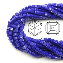 Czech Square Crystal Spacer Beads Yellow 2/3/4MM Faceted Glass Cube Loose Beads DIY Making For Needlework Accessories Jewelry