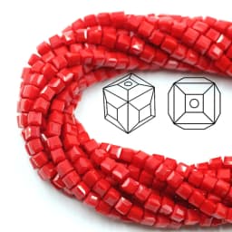 Czech Square Crystal Spacer Beads Yellow 2/3/4MM Faceted Glass Cube Loose Beads DIY Making For Needlework Accessories Jewelry