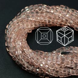 Czech Square Crystal Spacer Beads Yellow 2/3/4MM Faceted Glass Cube Loose Beads DIY Making For Needlework Accessories Jewelry