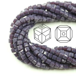 Czech Square Crystal Spacer Beads Yellow 2/3/4MM Faceted Glass Cube Loose Beads DIY Making For Needlework Accessories Jewelry