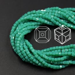 Czech Square Crystal Spacer Beads Yellow 2/3/4MM Faceted Glass Cube Loose Beads DIY Making For Needlework Accessories Jewelry