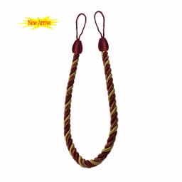1Pc Handmade Weave Curtain Tieback Gold Curtain Holder Clip Buckle Rope Home Decorative Room Accessories Curtain Tie Backs