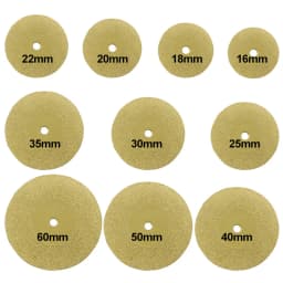 12pcs 1set 16-60mm Diamond Wheel Saw Circular Cutting Blade Rotary Tool Titanium Plated Diamond Cutting Blade
