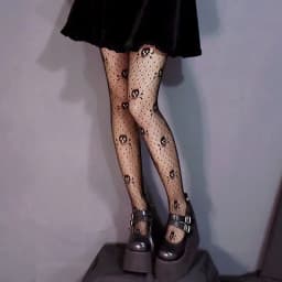Japanese Lolita Retro Floral Rattan White Stocking Hot Tights Classic Lolita Hollowed Out Lace Mesh Stockings Bottomed Pantyhose