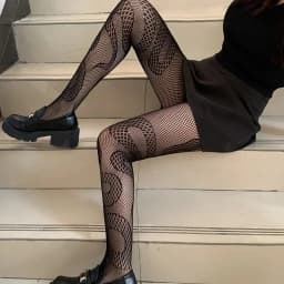 Japanese Lolita Retro Floral Rattan White Stocking Hot Tights Classic Lolita Hollowed Out Lace Mesh Stockings Bottomed Pantyhose