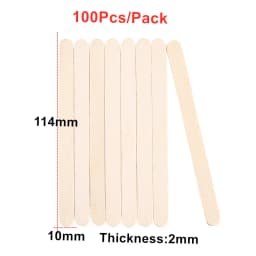 50-150Pcs Epoxy Resin Jewelry making Tools Silicone Wood Stick Natural Wooden Pop Popsicle Sticks Wood Craft Ice Cream Sticks