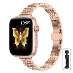 Stainless Steel Strap For Apple Watch Ultra 2 Band 49mm 42mm 46mm Metal Bracelet iWatch Series 10 9 8 7 6 5 4 3 Women 45mm 41mm