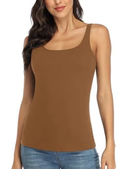 Solid color multifunctional vest, casual workout round neck sleeveless top, women's